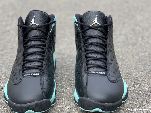 Rep Husky Jordan Island 414571-030 Retro Air Green 13 Black 0708
